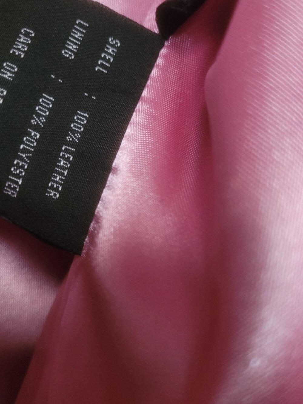 Pink leather structured blazer - Picture 4 of 5